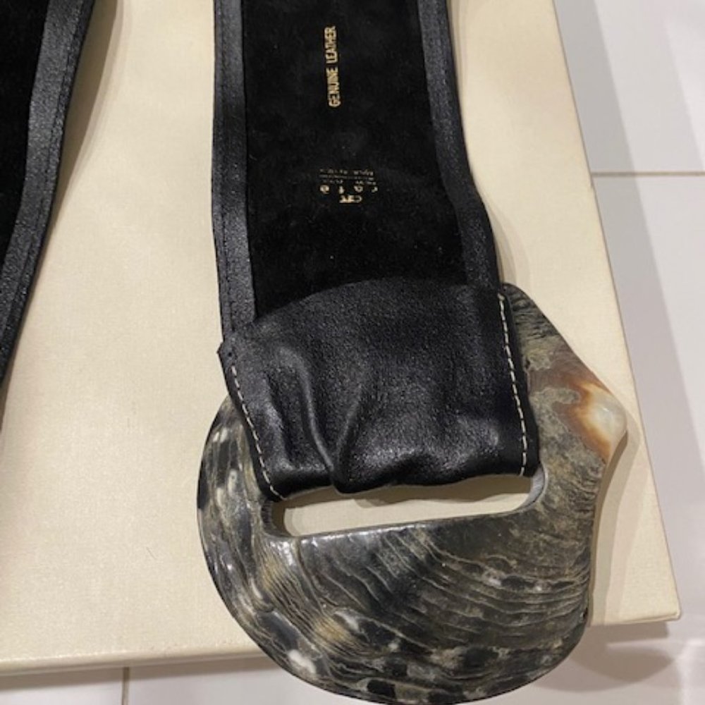 Rafe Leather Large Shell Belt Statement Piece - image 6